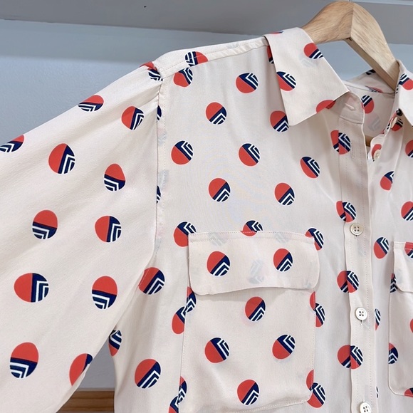 Equipment Silk Button Down Shirt, Size S - Picture 2 of 7